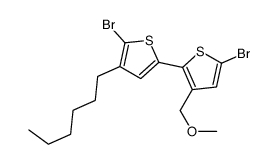 2-bromo-5-[5-bromo-3-(methoxymethyl)thiophen-2-yl]-3-hexylthiophene Structure