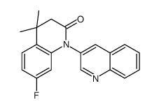 7-fluoro-4,4-dimethyl-1-quinolin-3-yl-3H-quinolin-2-one Structure