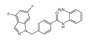 N-(2-aminophenyl)-4-[(4,6-difluoroindazol-1-yl)methyl]benzamide Structure