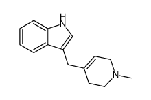 indol-3-yl-1,2,5,6-tetrahydro-1-methylpyridin-4-yl methane结构式