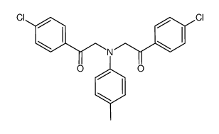 N,N-bis(4-chlorinephenacyl)-4-methylaniline Structure