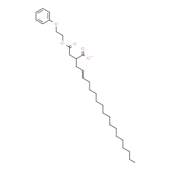 4-(2-phenoxyethyl) hydrogen 2-octadecenylsuccinate Structure