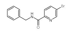 N-苄基-5-溴吡啶甲酰胺结构式