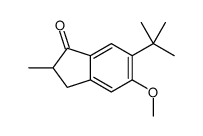 6-tert-butyl-5-methoxy-2-methyl-2,3-dihydroinden-1-one Structure