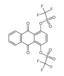 1,4-Bis-(trifluoromethanesulfonyloxy)-9,10-anthracenedione结构式