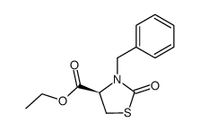 (R)-3-benzyl-2-oxothiazolidine-4-carboxylic acid ethyl ester Structure