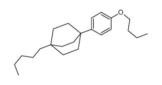 4-(4-butoxyphenyl)-1-pentylbicyclo[2.2.2]octane结构式