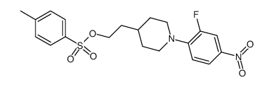 toluene-4-sulfonic acid 2-[1-(2-fluoro-4-nitrophenyl)piperidin-4-yl]ethyl ester Structure