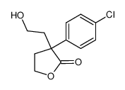 3-(4-chloro-phenyl)-3-(2-hydroxy-ethyl)-dihydro-furan-2-one结构式