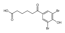 6-(3,5-dibromo-4-hydroxy-phenyl)-6-oxo-hexanoic acid结构式