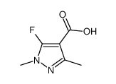 5-Fluoro-1,3-dimethyl-1H-pyrazole-4-carboxylic acid Structure