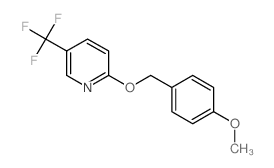 2-(4-甲氧基苄氧基)-5-(三氟甲基)吡啶结构式
