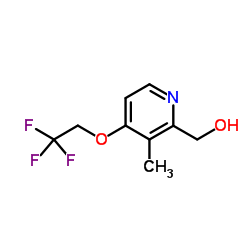 2-Hydroxymethyl-3-methyl-4-(2,2,2-trifluoroethoxy)pyridine structure