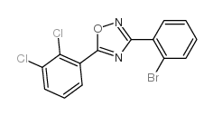 3-(2-溴苯基)-5-(2,3-二氯苯基)-1,2,4-噁二唑结构式
