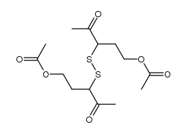 bis-(3-acetoxy-1-acetyl-propyl)-disulfide结构式