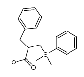 2-benzyl-3-(dimethyl(phenyl)silyl)propanoic acid结构式