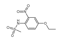 methanesulfonic acid-(4-ethoxy-2-nitro-anilide)结构式