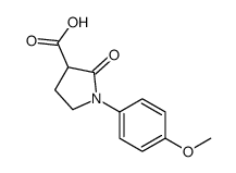 1-(4-甲氧基苯基)-2-氧代吡咯烷-3-羧酸结构式