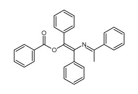 1-benzoyloxy-1,2,4-triphenyl-3-azapenta-1,3-diene结构式