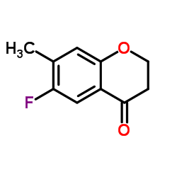 6-Fluoro-7-methyl-2,3-dihydro-4H-chromen-4-one Structure