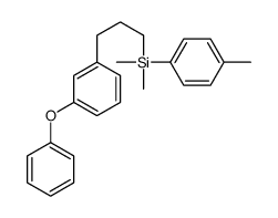 dimethyl-(4-methylphenyl)-[3-(3-phenoxyphenyl)propyl]silane结构式