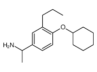 1-(4-cyclohexyloxy-3-propylphenyl)ethanamine Structure