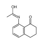 N-(8-氧代-5,6,7,8-四氢萘-1-基)乙酰胺结构式