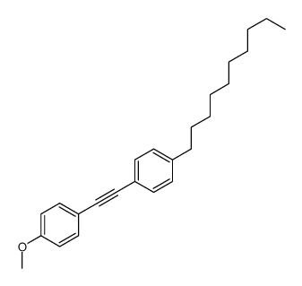 1-decyl-4-[2-(4-methoxyphenyl)ethynyl]benzene结构式
