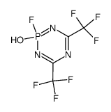 2-Fluor-2-hydroxy-4,6-bis(trifluormethyl)-1,3,5,2λ5-triazaphosphinin Structure