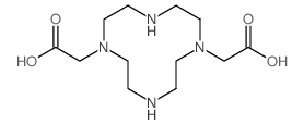 1,4,7,10-四氮杂环十二烷-1,7-二乙酸结构式