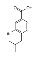 3-溴-4-异丁基苯甲酸结构式