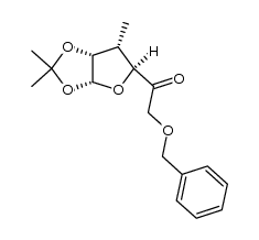 2-(benzyloxy)-1-((3aR,5S,6S,6aR)-2,2,6-trimethyltetrahydrofuro[2,3-d][1,3]dioxol-5-yl)ethanone Structure