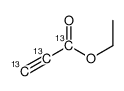 丙炔酸乙酯-13C3结构式