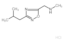 [(3-Isobutyl-1,2,4-oxadiazol-5-yl)methyl]-methylamine hydrochloride Structure
