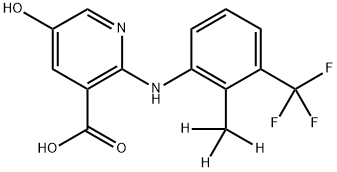 5-羟基氟尼辛-D3结构式