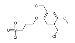 3-[2,5-二(氯甲基)-4-甲氧基苯氧基]-1-丙磺酰氯结构式
