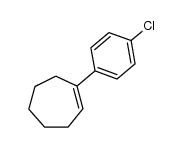 1-(4-chlorophenyl)cyclohept-1-ene结构式