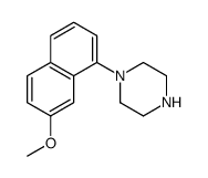 1-(7-甲氧基萘-1-基)哌嗪结构式