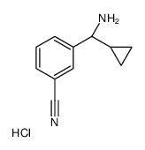 3-((1S)氨基环丙基甲基)苯甲腈盐酸盐结构式