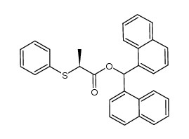 (S)-di-(1-naphthyl)methyl α-(phenylthio)propanoate结构式