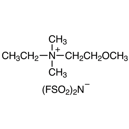 Ethyl(2-methoxyethyl)dimethylammonium Bis(fluorosulfonyl)imide Structure
