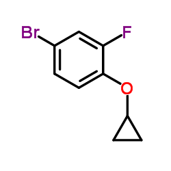 4-Bromo-1-(cyclopropyloxy)-2-fluorobenzene Structure