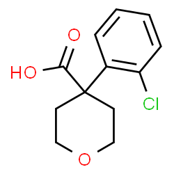 4-(2-Chlorophenyl)oxane-4-carboxylic acid Structure