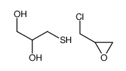 2-(chloromethyl)oxirane,3-sulfanylpropane-1,2-diol结构式