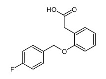 2-[2-[(4-fluorophenyl)methoxy]phenyl]acetic acid结构式
