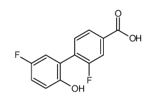 3-fluoro-4-(5-fluoro-2-hydroxyphenyl)benzoic acid Structure