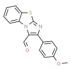 2-(4-METHOXY-PHENYL)-BENZO[D]IMIDAZO[2,1-B]THIAZOLE-3-CARBALDEHYDE Structure