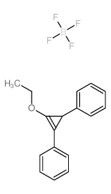 Cyclopropenylium, ethoxydiphenyl-, tetrafluoroborate(1-) Structure
