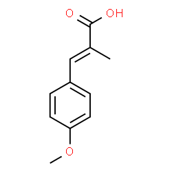 (E)-3-(4-甲氧基苯基)-2-甲基丙烯酸结构式