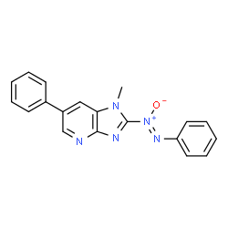 2-(phenylazoxy)-1-methyl-6-phenylimidazo(4,5-b)pyridine Structure